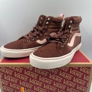 NEW Vans Filmore Hi Top Vanguard Sneakers Women’s Sz 10 Root beer Lace Up shoes